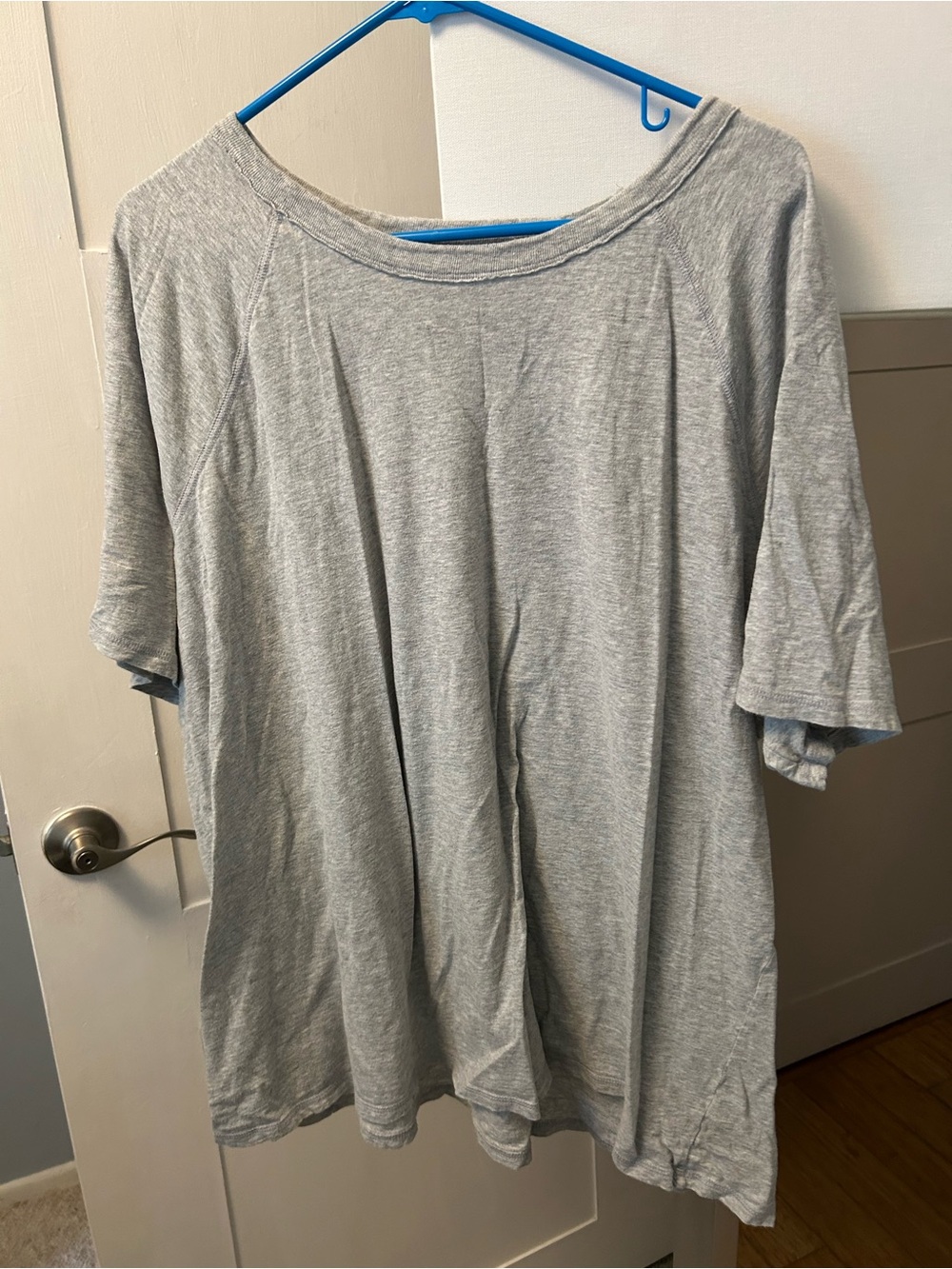 aerie Light Gray Short-Sleeve Crewneck Tee